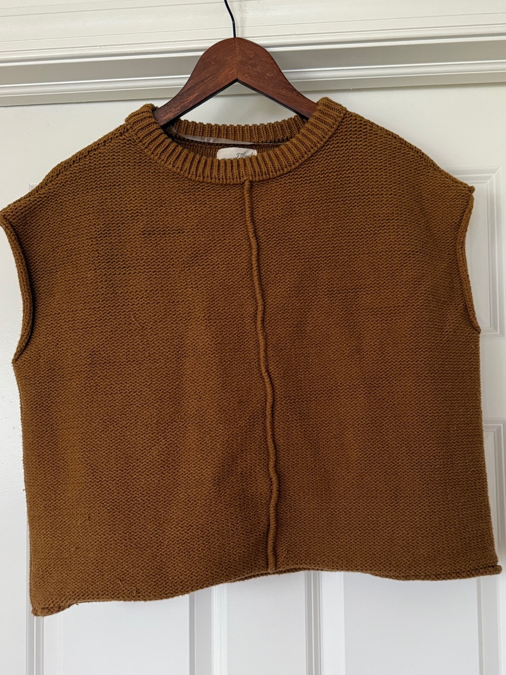 Universal Thread chunky roll knit Carmel brown Knit Sleeveless Tank Top